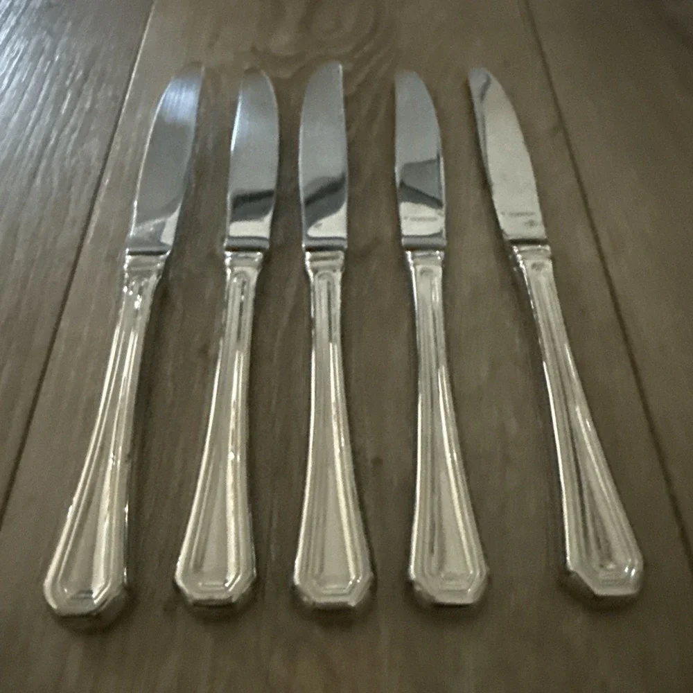 FAIRVIEW Gorham Stainless Dinner Knives Knife 18/8 Flatware Set Of 5‎